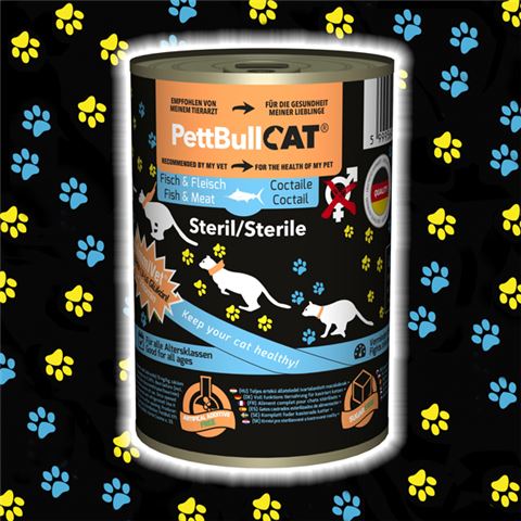 PettBullCat® Steril Fish Meat Coctail HalHús (400 gr) Ivartalanított cicáknak